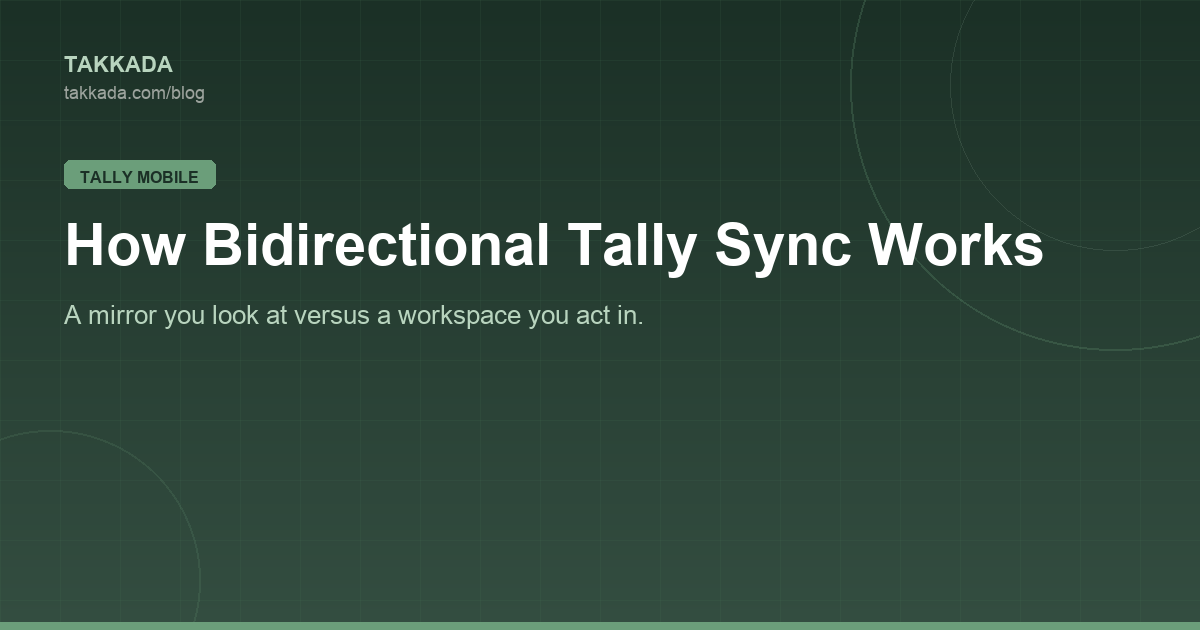 How Bidirectional Tally Sync Works (and Why It Matters)