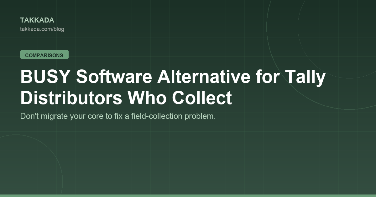BUSY Software Alternative for Tally Distributors Who Collect