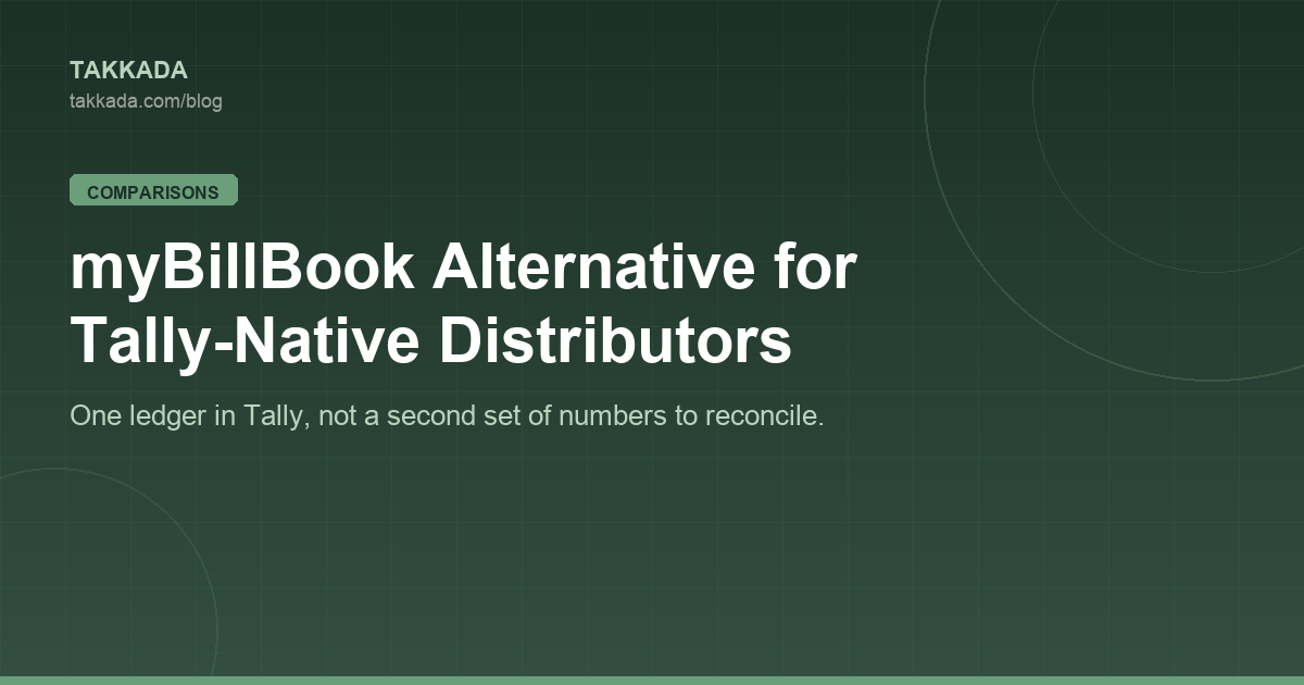 myBillBook Alternative for Tally-Native Distributors