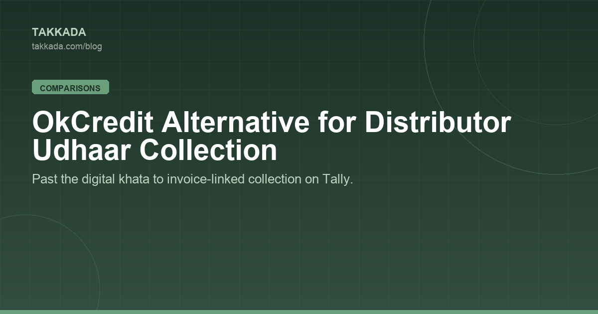 OkCredit Alternative for Distributor Udhaar Collection