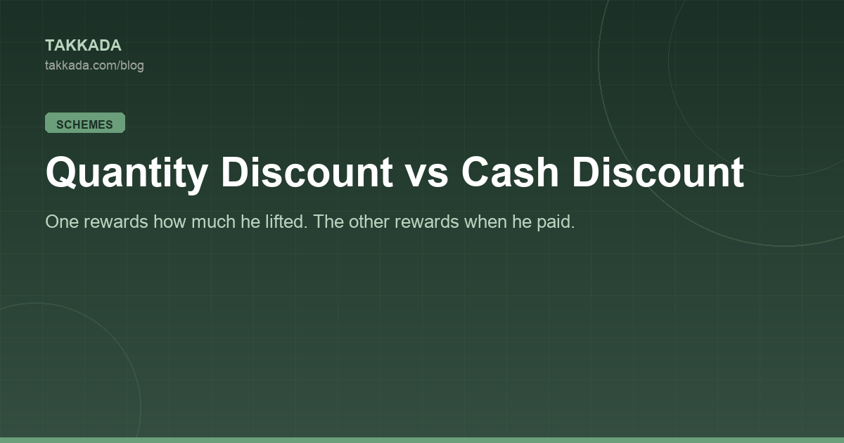 Quantity Discount vs Cash Discount: What Changes in the Books and Under GST