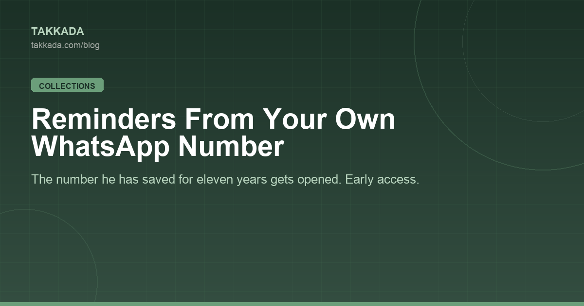 Payment Reminder From Your Own WhatsApp Number: Why the Sender Decides If It Gets Read