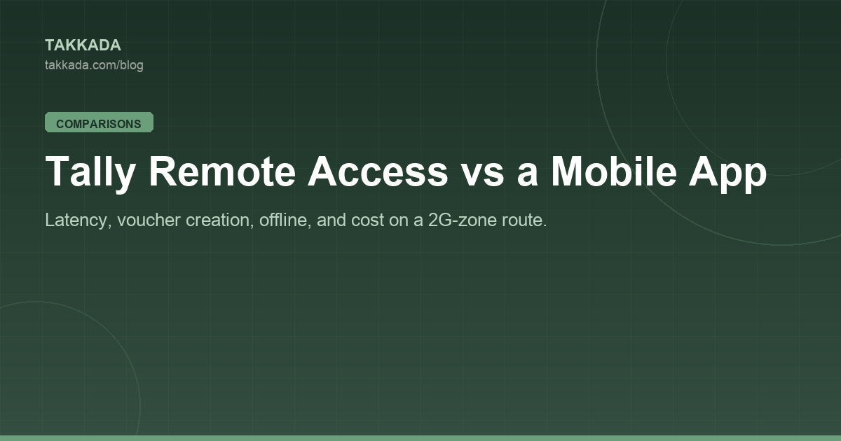 Tally Remote Access vs a Mobile App for Distributors