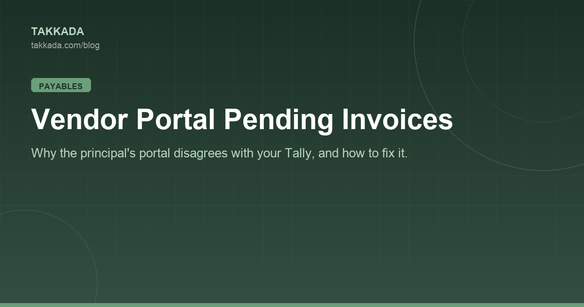 Vendor Portal Pending Invoices: Reconciling It With Your Tally